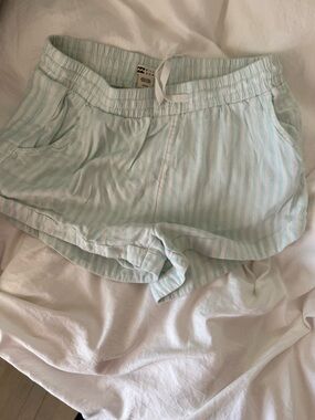 Billabong Mint and White Striped Athletic Shorts